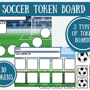 Soccer Token Board: Reward Chart for Kids (digital Download) - Etsy