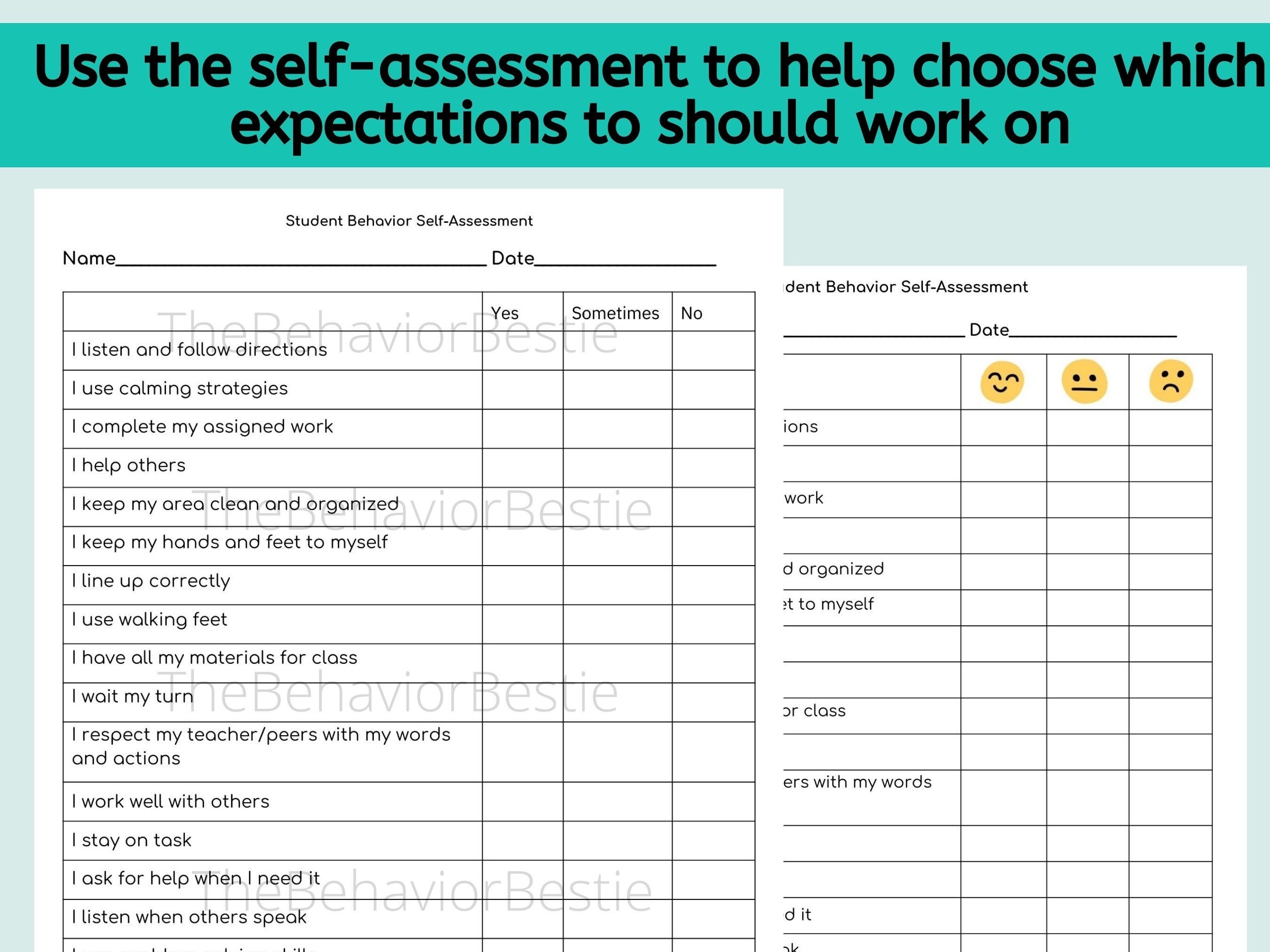 Behavior Management Checklist