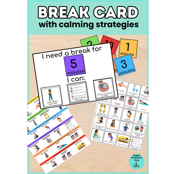 I Need a Break Visual - Etsy