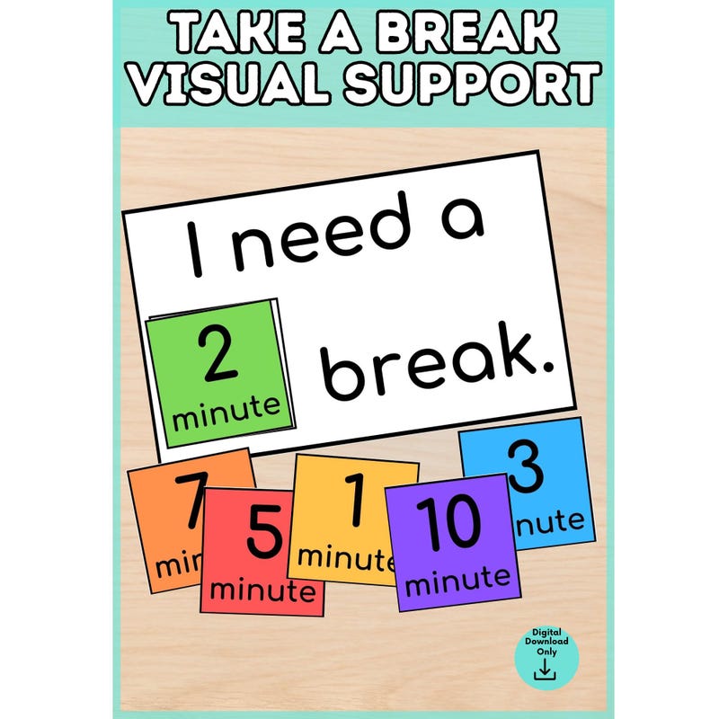 I Need a Break Visual - Etsy
