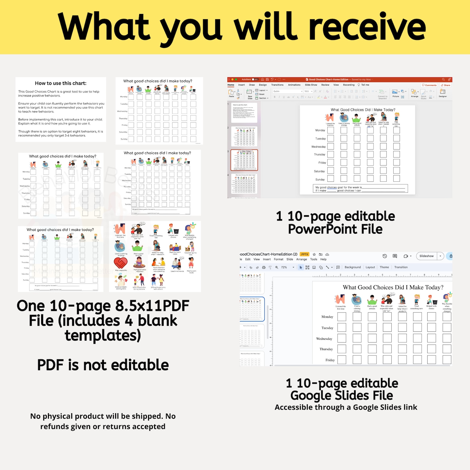 Good Choices Chart for Kids at Home | Positive Behavior Chart & Routine ...