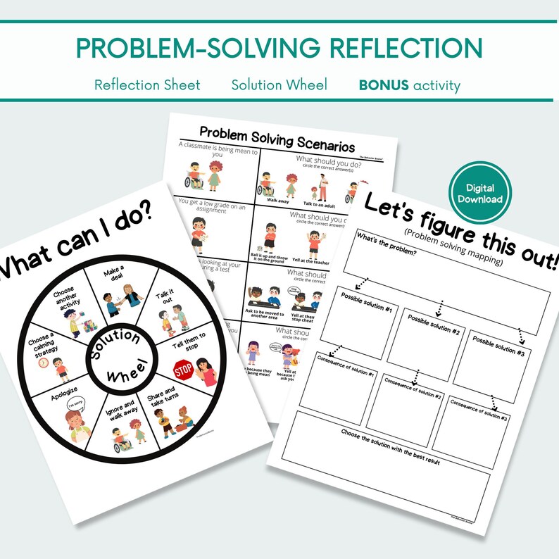 Problem Solving Reflection Sheet Problem Solving Skills Problem Solving ...