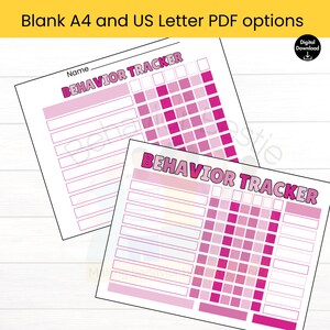 Editable Kids Behavior Chart: Reward Tracker (digital Download) - Etsy