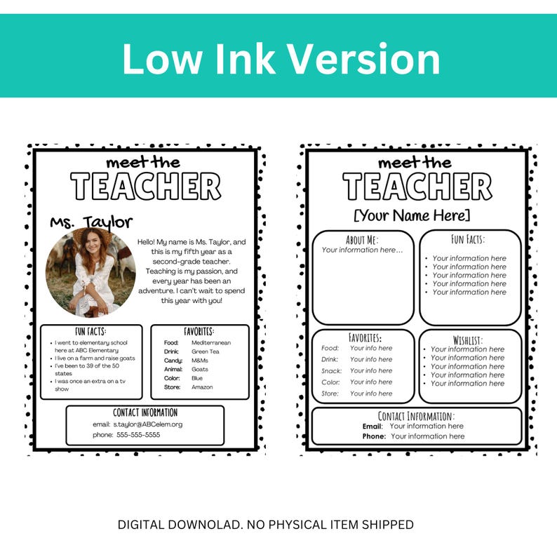 Editable Meet the Teacher Template: Canva, Google Slides, Powerpoint ...