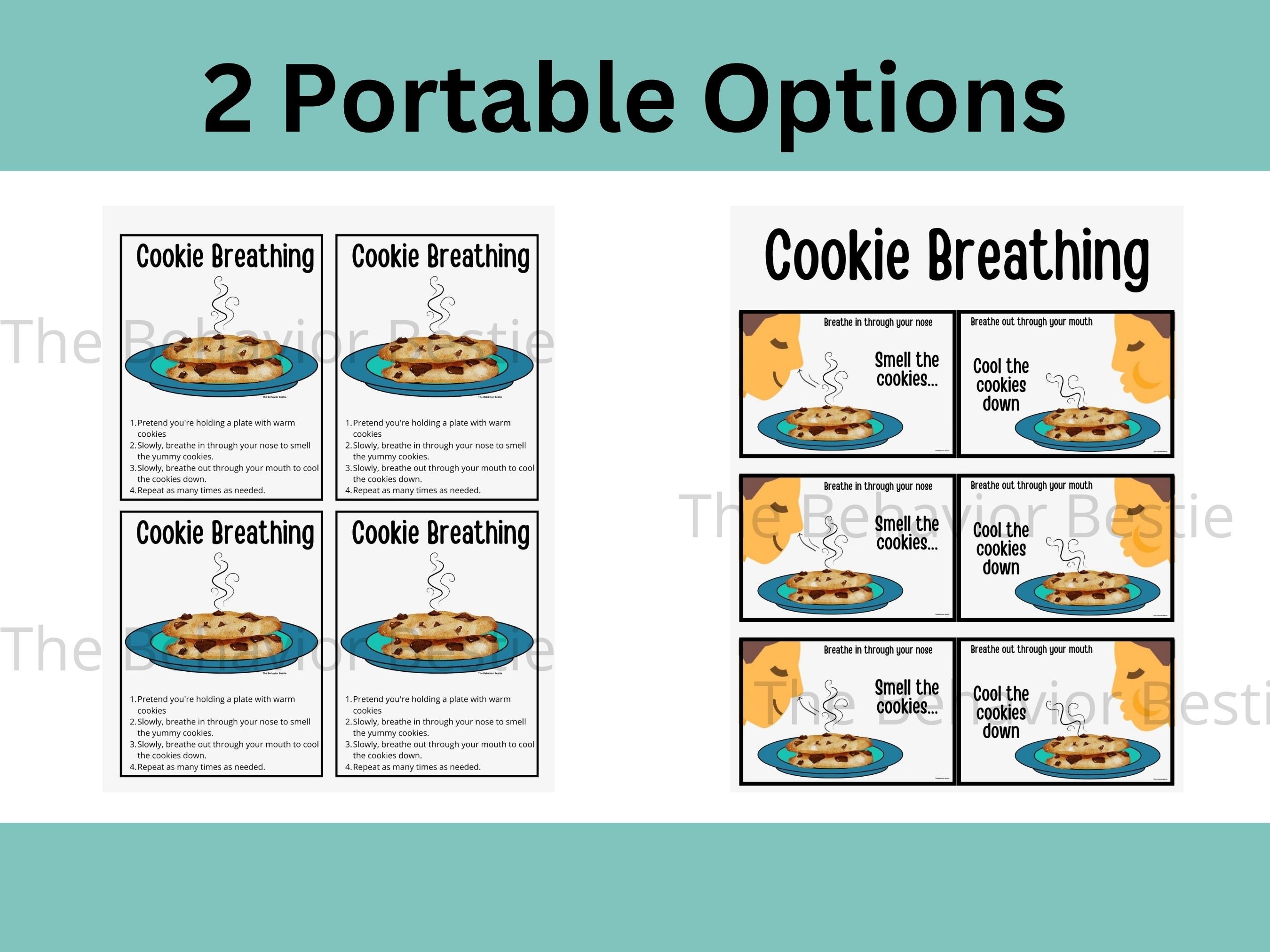 Cookie Breathing Strategy Coping Skills Breathing Visual for Kids