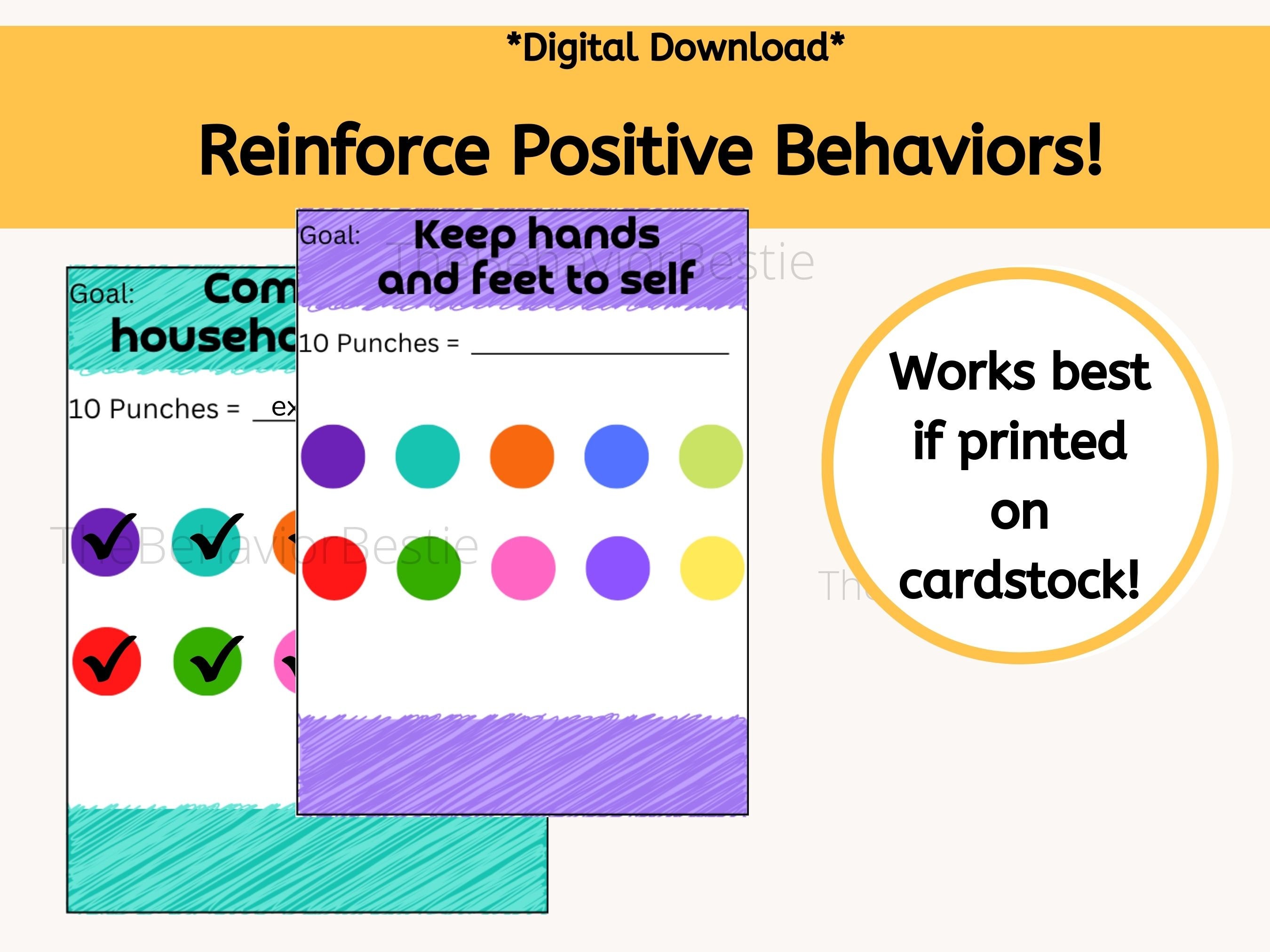 Editable Reward Cards Reward Punch Cards Colorful Reward Cards Reward Editable reward cards reward punch cards colorful reward cards reward