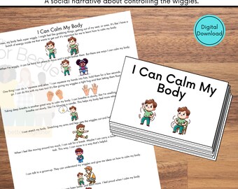 Posso calmare il mio corpo, storia sulle abilità sociali per bambini