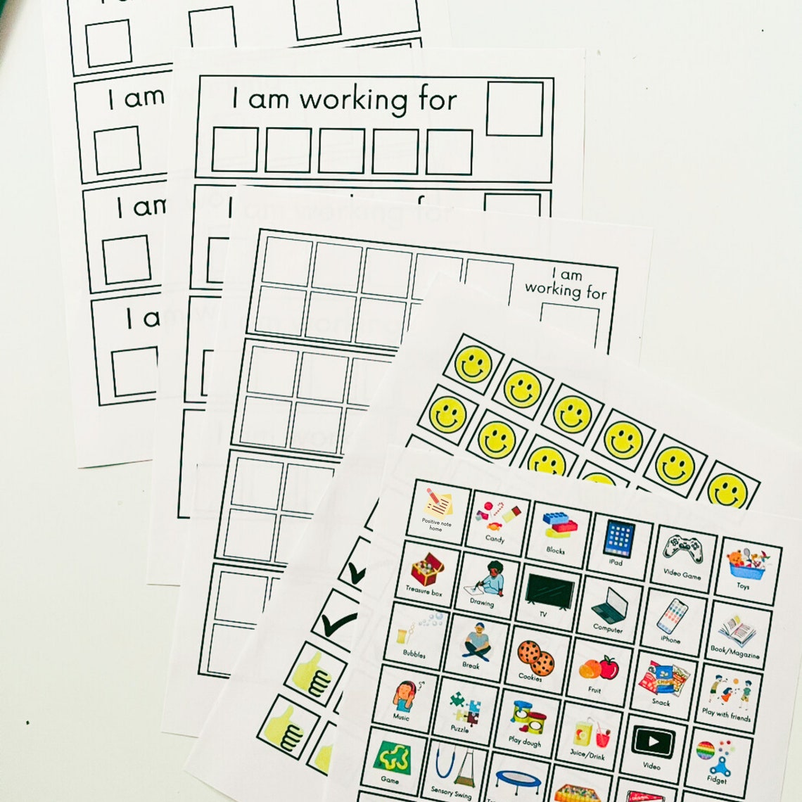 Printable Token Board: Kids Reward Chart, ABA Therapy (digital Download ...