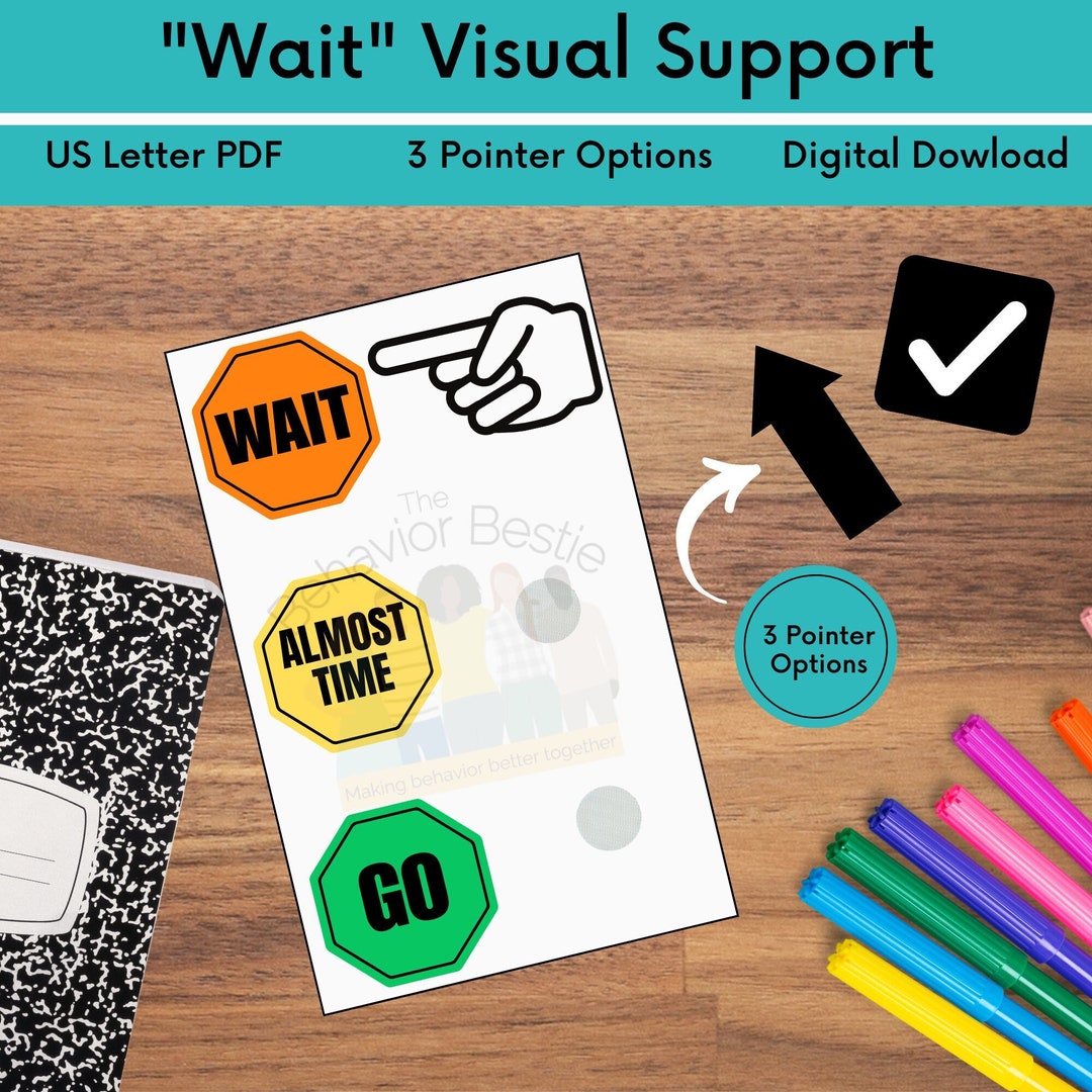 Wait Visual Prompt Wait Visual Waiting Visual Time Management Time ...