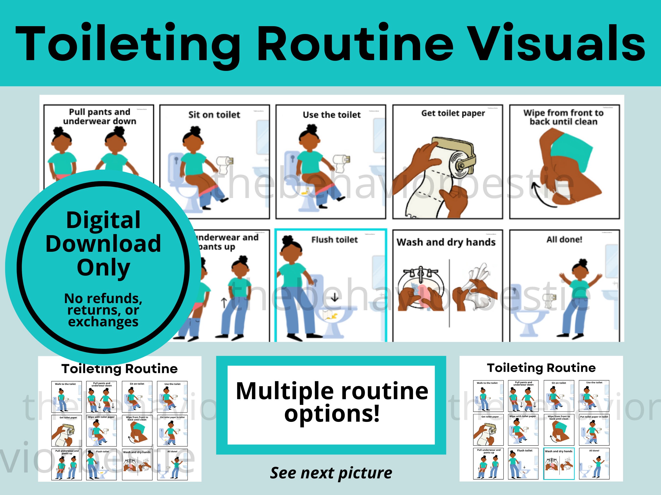 Toileting Routine Visual Schedule At Amelia Rojas Blog