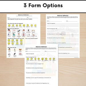 Elementary Behavior Reflection Sheets: Kid-friendly Think Sheet ...