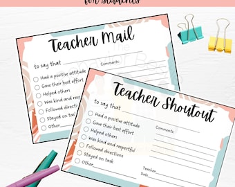 Boho Teacher Notes: Positive Student Feedback (Digital Download)