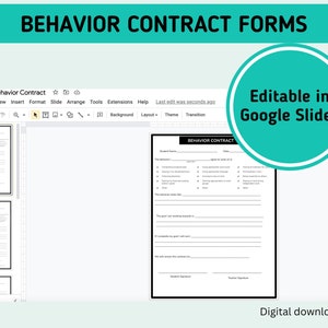 Customizable Student Behavior Contract: Positive Discipline (PDF ...