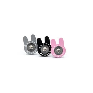Accessoires d&#39;habillage Bunny Premium pour plaques d&#39;immatriculation de voiture ou compartiment moteur (2 rondelles/2 boulons) - Designer original !