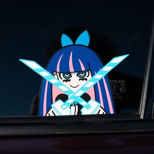 Stocking Anime Peeking Sticker