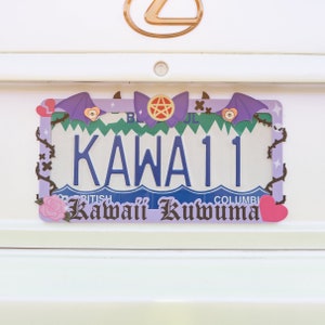 Dark Magical Girl License Plate Frame