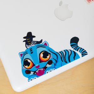 Derpy Tiger and Sussie Crow KPDH Peeking Sticker
