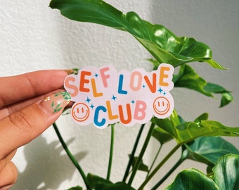 Self Love Club Water Proof Sticker 2.9&quot; x 1.7&quot;