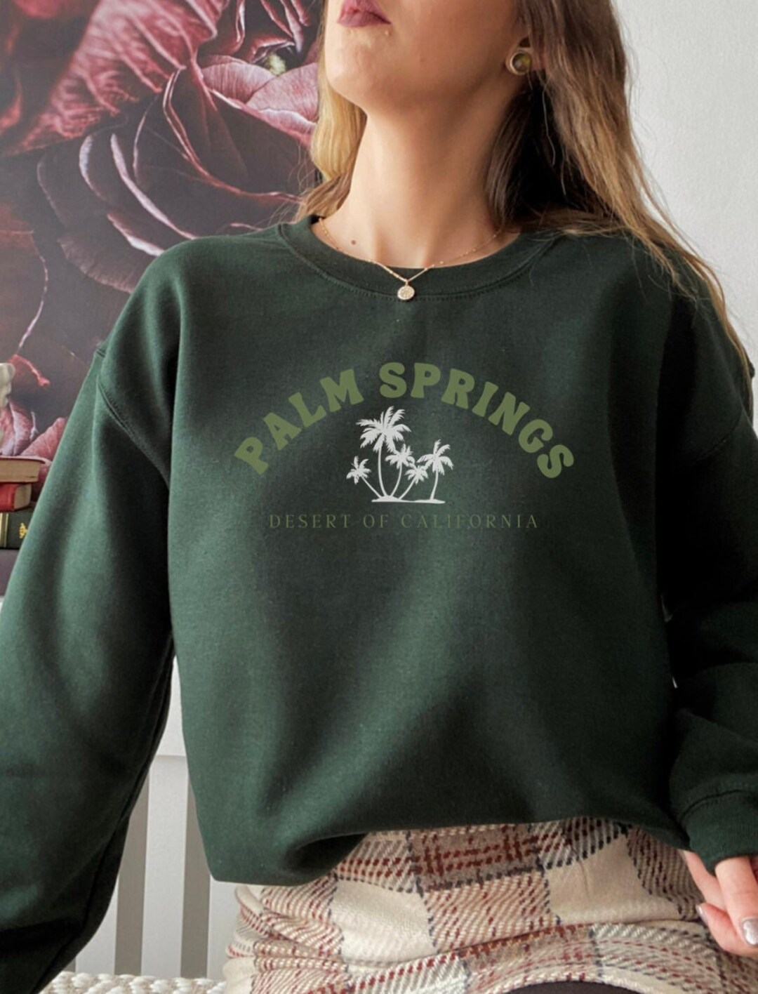 Trendy Palm Springs Crewneck Cute Crewnecks Trendy Etsy