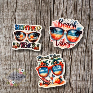 Bogg Bag Charm - Screw on back - Bogg Tag "Beach Vibes ".