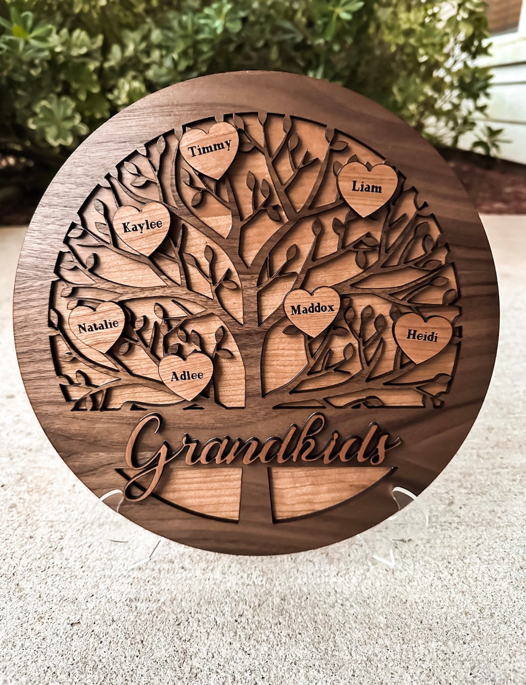 Personalized Wooden Family Tree Etsy