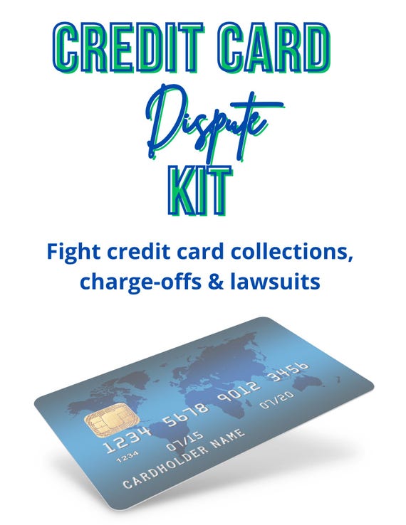 Credit Card Dispute Kit | Stop Collections | 6 Credit Repair Dispute Letters I How to Answer a Lawsuit Template I Lawsuit Help