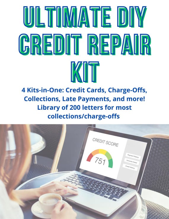 DIY Credit Repair Bundle I Late Payments I Collections I Charge-Offs I 200 Letter Library I Credit Audit