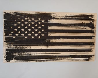 Distressed Flag Sign