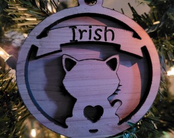 Personalized Cat Ornament
