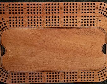 Compact Rectangular Cribbage Board