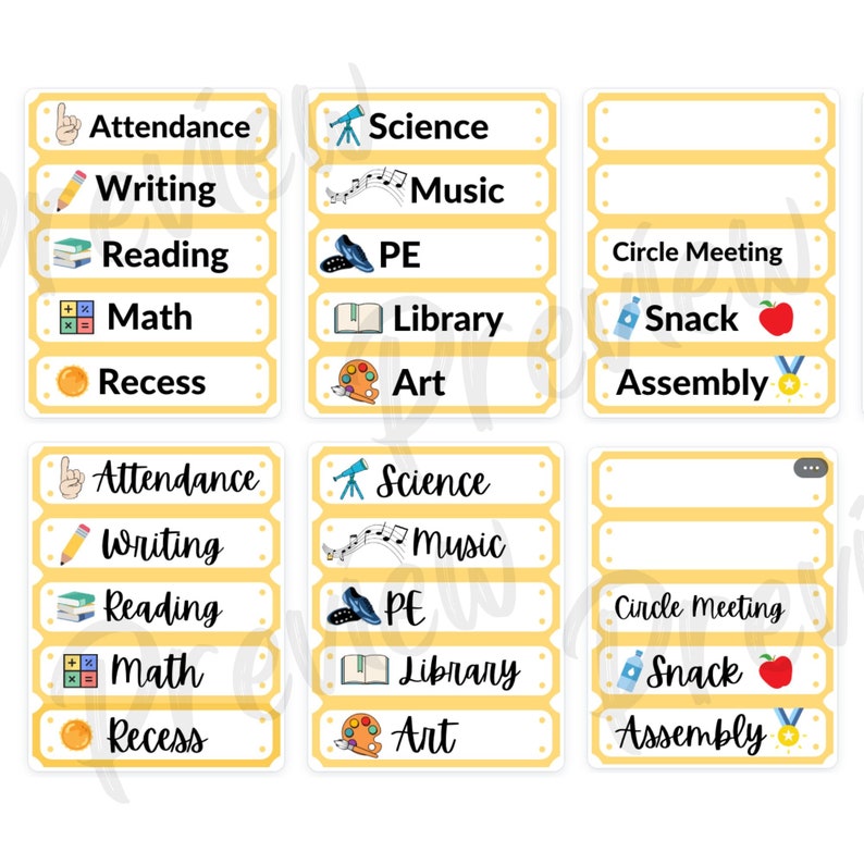 classroom-schedule-cards-template-editable-on-canva-daily-etsy