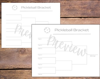 Zestaw arkuszy wyników i nagród Pickleball Bracket z certyfikatem na turniej lub grę Karty wyników i nagrody