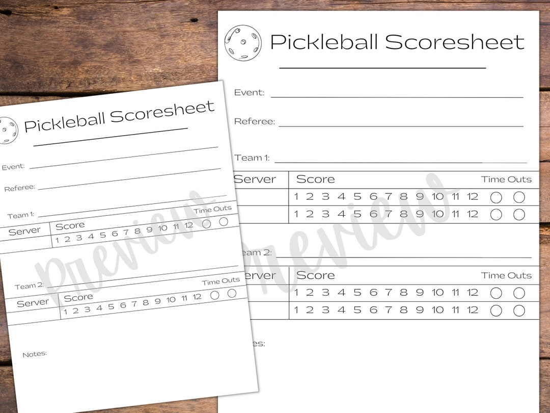 Pickleball Scoresheet and Bracket - Il 1080xN.4980043673 8dpb 