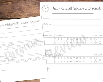 Zestaw arkuszy wyników Pickleball i nagród Bracket z certyfikatem na turniej lub grę, karty wyników i nagrody dla graczy