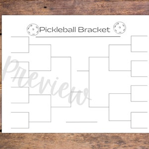 Pickleball Scorecard and Bracket Bundle with Tournament or Game Awards and Certificates for Players - Pickleball Scoresheets