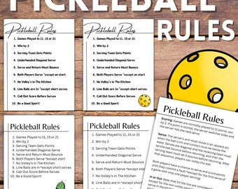 Simple Pickleball Rules with Pickleball Scoring, Serving and Kitchen Rules