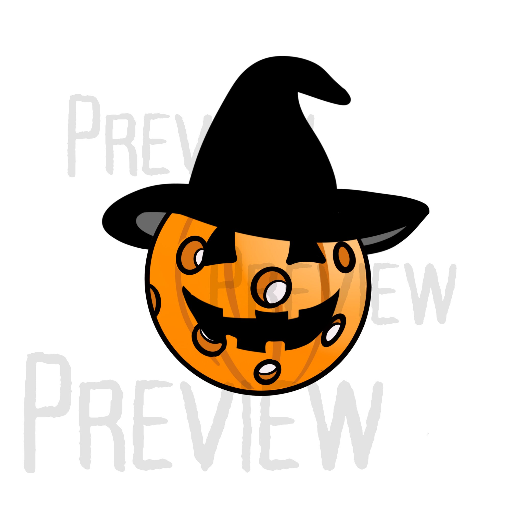 Halloween Pickleball Clip Art Ghosts Witches and Pumpkins for