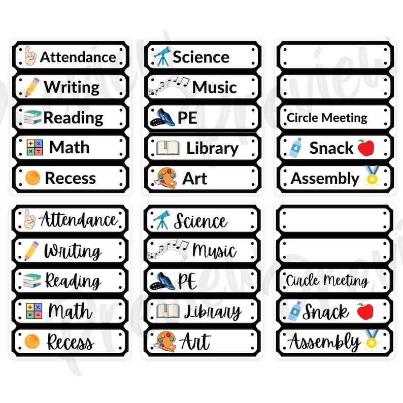 Classroom Schedule Cards Template Editable On Canva Daily Etsy printable-weekly-planner-for-teacher-weekly-planner-template-lesson