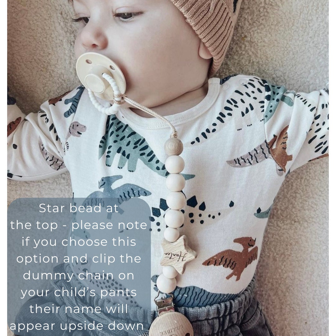 Signature Personalised Dummy Chain Girl Dummy Clip Boy Etsy Australia