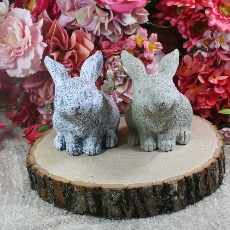 Rabbit Garden Statue - Etsy