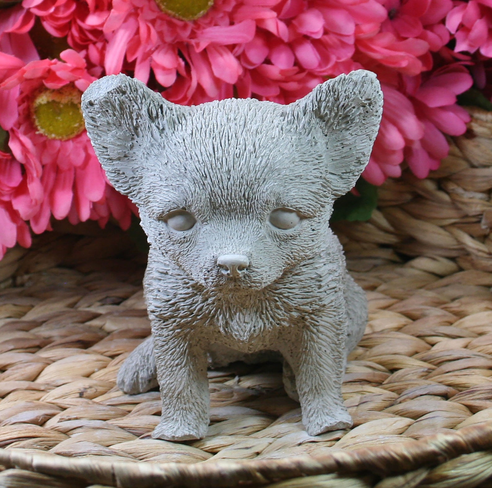 Concrete Chihuahua Garden Statue, Garden, Patio, Deck and Home Decor