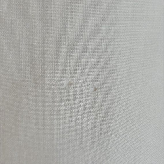 Vintage 1930s Hungarian White & Blue Bohemian Emb… - image 7