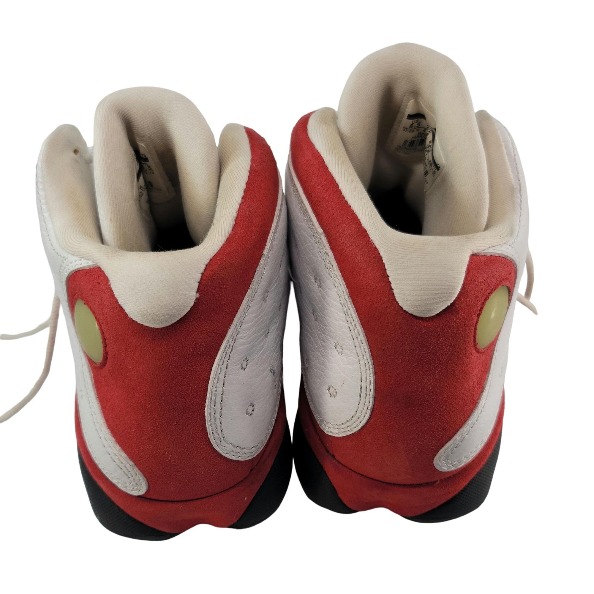 VTG Air Jordan Retro 13 VIII Cherry White Black Varsity Red 414571-101 Size 8.5 VTG Air Jordan Retro 13 VIII Cherry White Black Varsity Red  main image 2