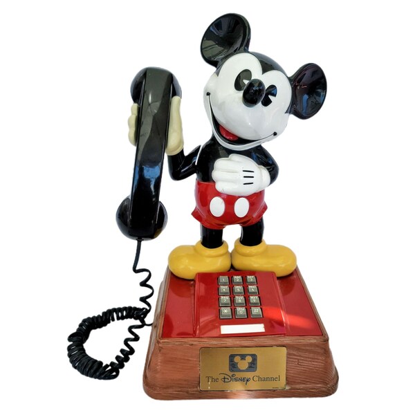 Vintage ATC Disney Channel Mickey Mouse Phone Moveable Arm Model TEIF8000