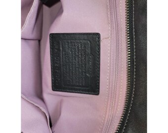 ★OLD COACH★leather west bag★ Coach Vintage East West Zoe Legacy Black Leather Hobo Shoulder Bag