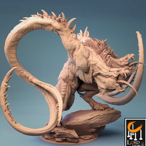 Giant Snake Serpent | Premium 3D Printed Tabletop Miniatures 28mm to 100mm  | dnd 20835