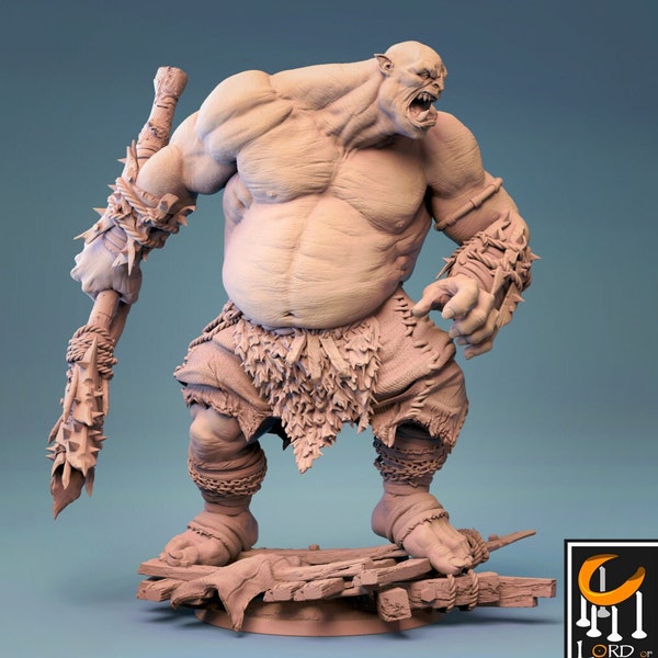 Ogre | Lord of the Print | Tabletop Miniature | D&D/Pathfinder | Fantasy Figure