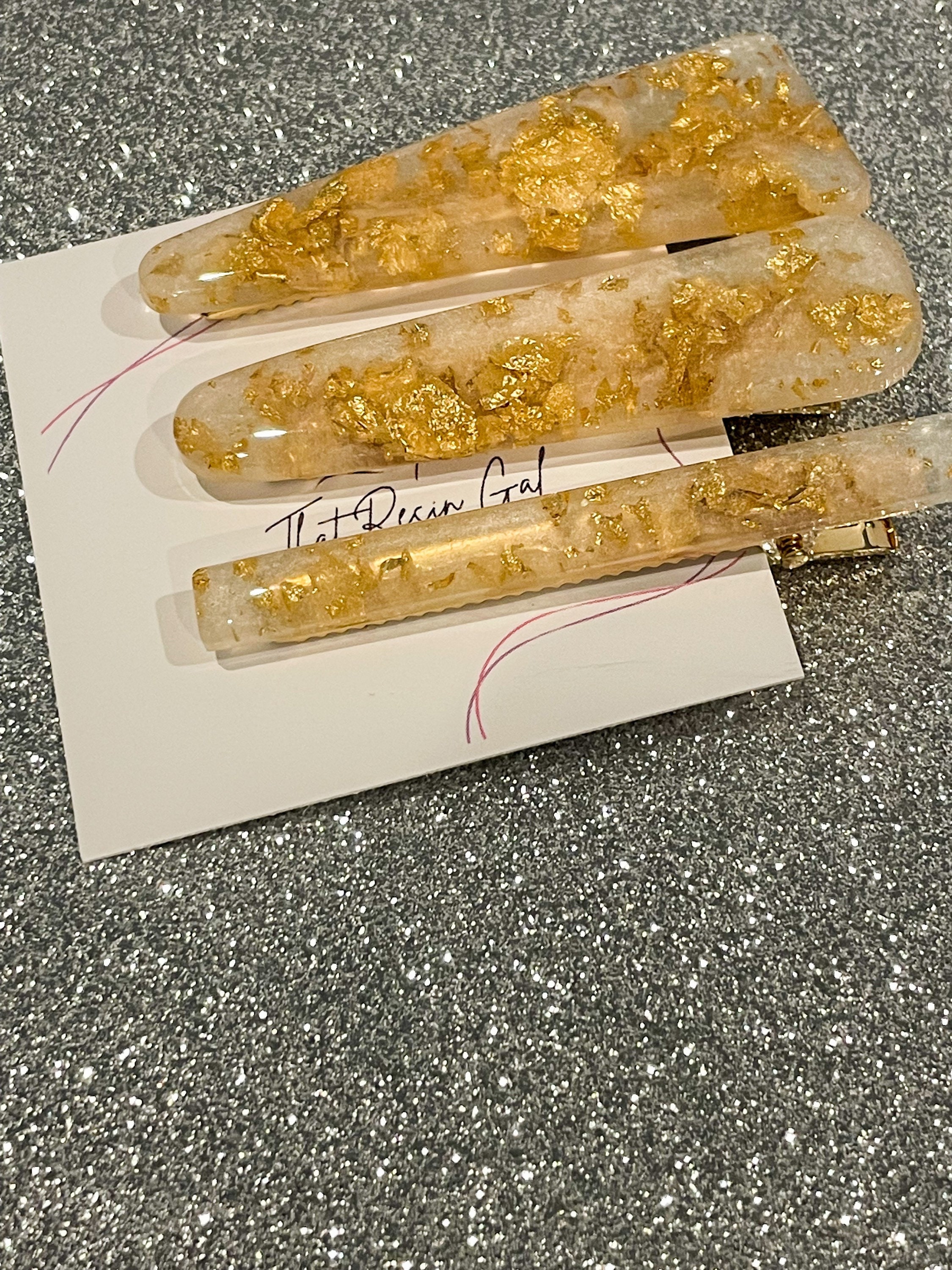 Hair Barrette Pearl Gold 3 Pk Etsy Australia