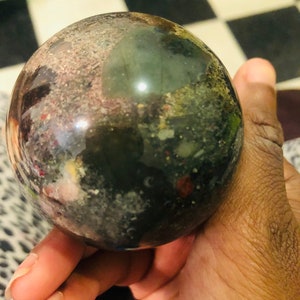 African blood stone sphere