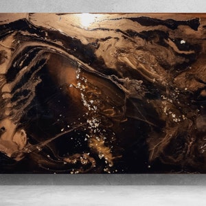 The Golden Galaxy, Epoxy Wall Art, Painting, 48&quot;x23&quot;, 122cmX60cm large in size, luxury